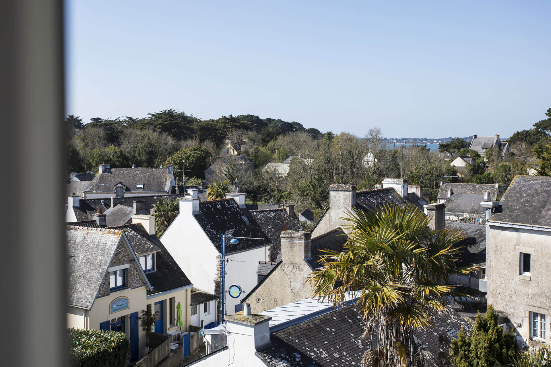 hotel ile aux moines vue golfe du morbihan